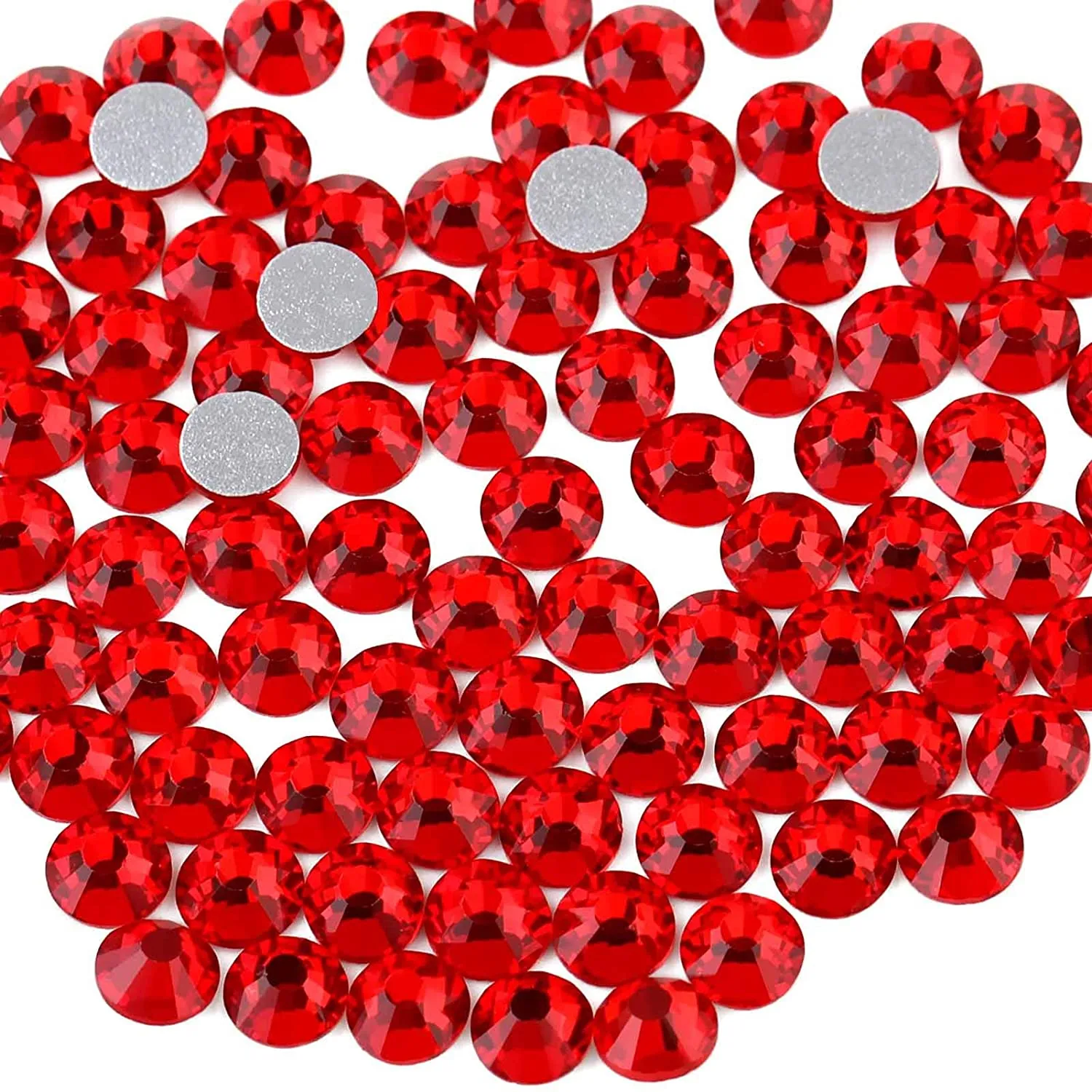 beadsland 1440pcs Flat Back Crystal Rhinestones Round Gems for Nail Art and Craft Glue Fix,Montana(SS3(1.3-1.4mm))