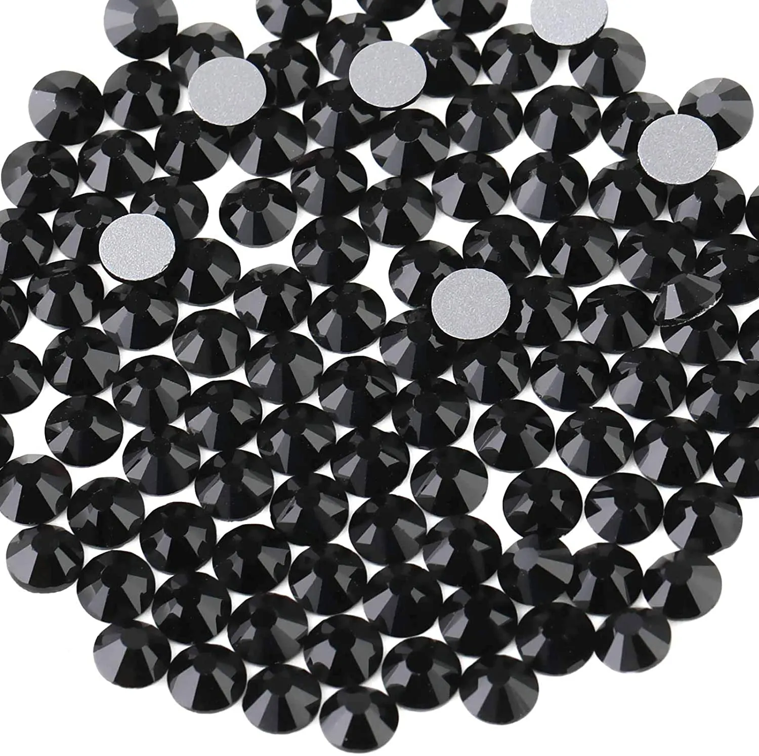 beadsland 1440pcs Flat Back Crystal Rhinestones Round Gems for Nail Art and Craft Glue Fix,Montana(SS3(1.3-1.4mm))