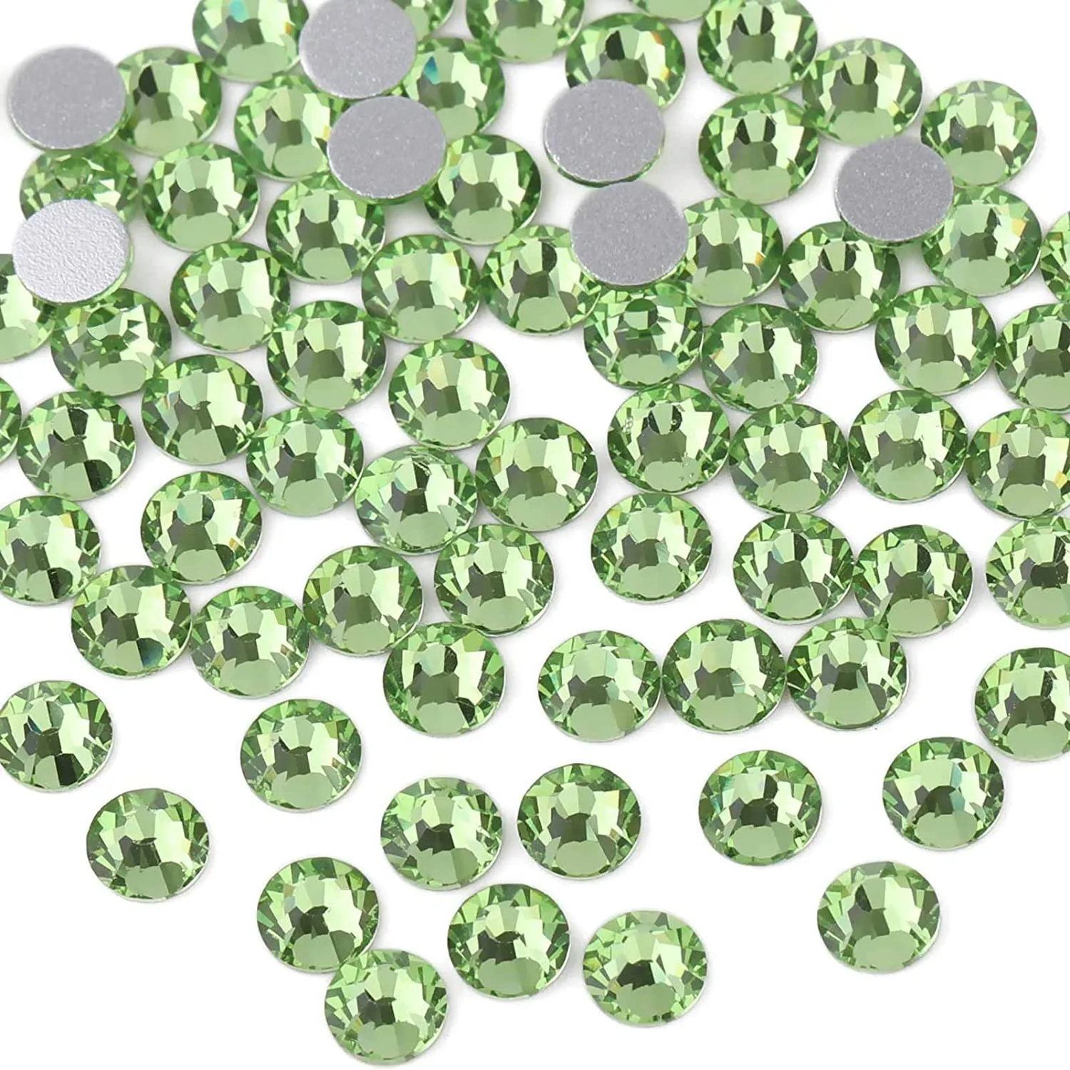 beadsland 1440pcs Flat Back Crystal Rhinestones Round Gems for Nail Art and Craft Glue Fix,Montana(SS3(1.3-1.4mm))