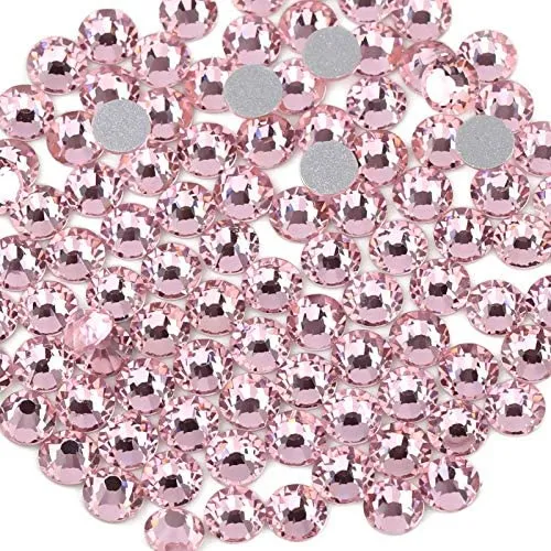 beadsland 1440pcs Flat Back Crystal Rhinestones Round Gems for Nail Art and Craft Glue Fix,Montana(SS3(1.3-1.4mm))