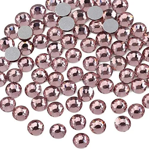 beadsland 1440pcs Flat Back Crystal Rhinestones Round Gems for Nail Art and Craft Glue Fix,Montana(SS3(1.3-1.4mm))