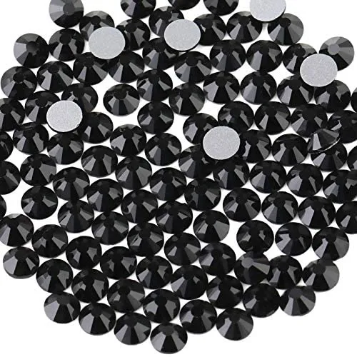 beadsland 1440pcs Flat Back Crystal Rhinestones Round Gems for Nail Art and Craft Glue Fix,Montana(SS3(1.3-1.4mm))