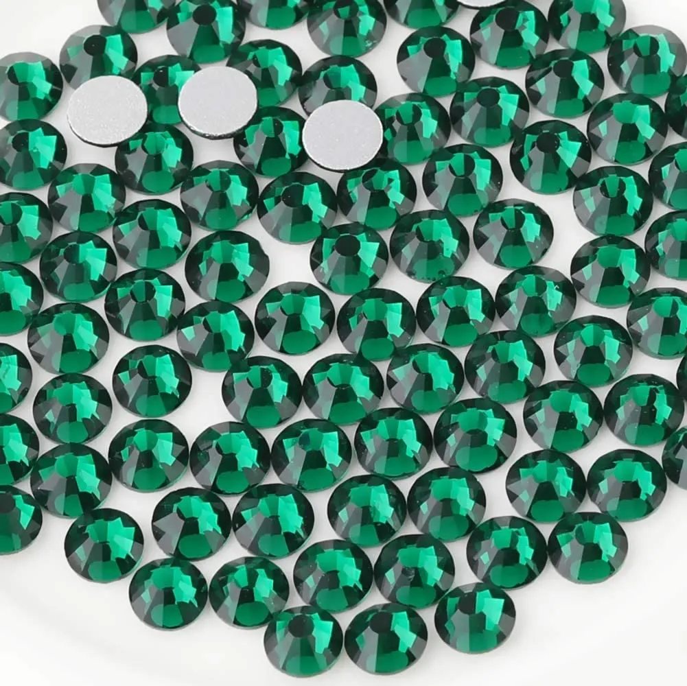 beadsland 1440pcs Flat Back Crystal Rhinestones Round Gems for Nail Art and Craft Glue Fix,Montana(SS3(1.3-1.4mm))