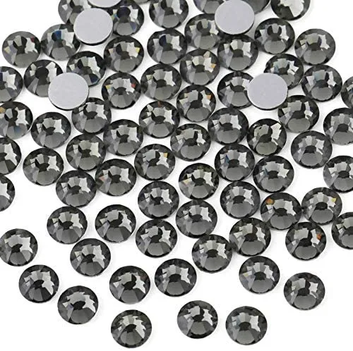 beadsland 1440pcs Flat Back Crystal Rhinestones Round Gems for Nail Art and Craft Glue Fix,Montana(SS3(1.3-1.4mm))