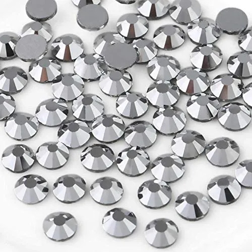 beadsland 1440pcs Flat Back Crystal Rhinestones Round Gems for Nail Art and Craft Glue Fix,Montana(SS3(1.3-1.4mm))