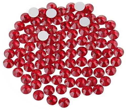 beadsland 1440pcs Flat Back Crystal Rhinestones Round Gems for Nail Art and Craft Glue Fix,Montana(SS3(1.3-1.4mm))