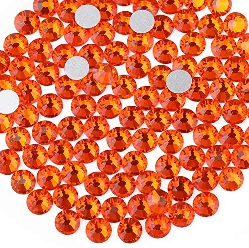 beadsland 1440pcs Flat Back Crystal Rhinestones Round Gems for Nail Art and Craft Glue Fix,Montana(SS3(1.3-1.4mm))