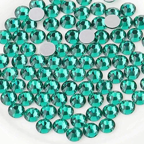 beadsland 1440pcs Flat Back Crystal Rhinestones Round Gems for Nail Art and Craft Glue Fix,Montana(SS3(1.3-1.4mm))