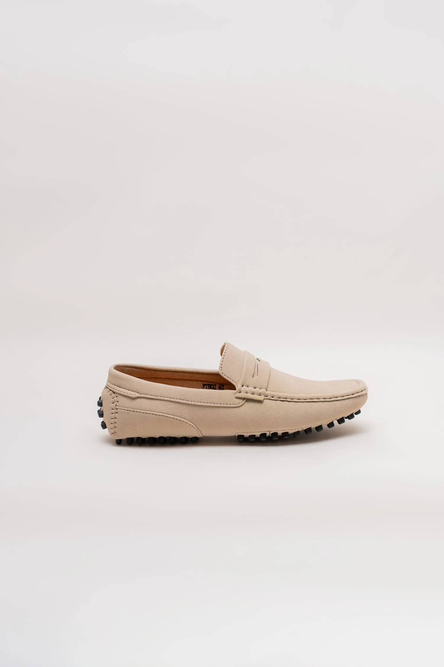BEIGE PENNY LOAFERS