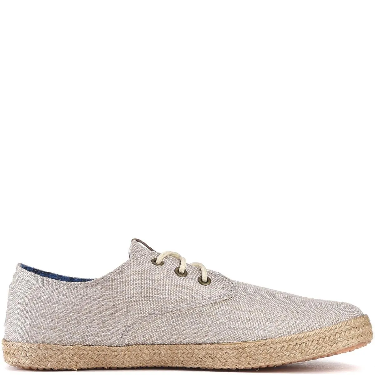 Ben Sherman Prill Lace Up White Linen Oxfords Off White