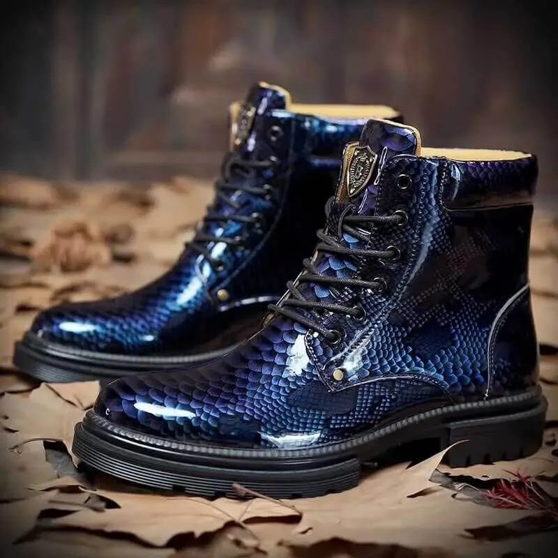 Best Men Boots Snake Cowboy zapato Design