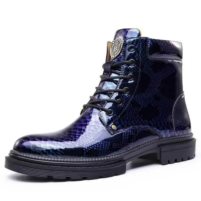 Best Men Boots Snake Cowboy zapato Design