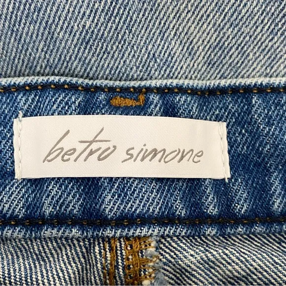 Betro Simone Jeans Womens Size 28 Stone Washed High Waist Tapered