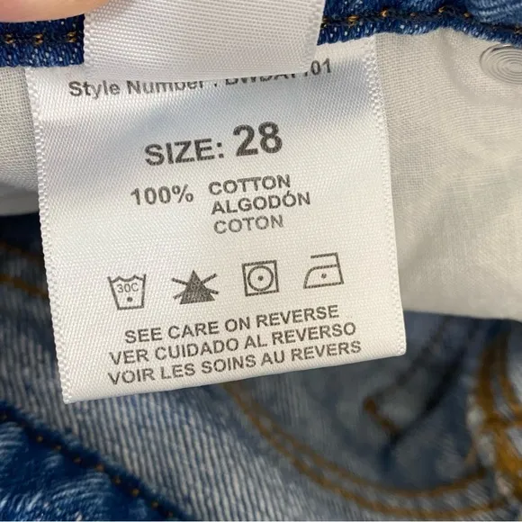 Betro Simone Jeans Womens Size 28 Stone Washed High Waist Tapered