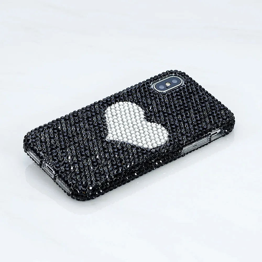 Black and White Heart Design (style 880)