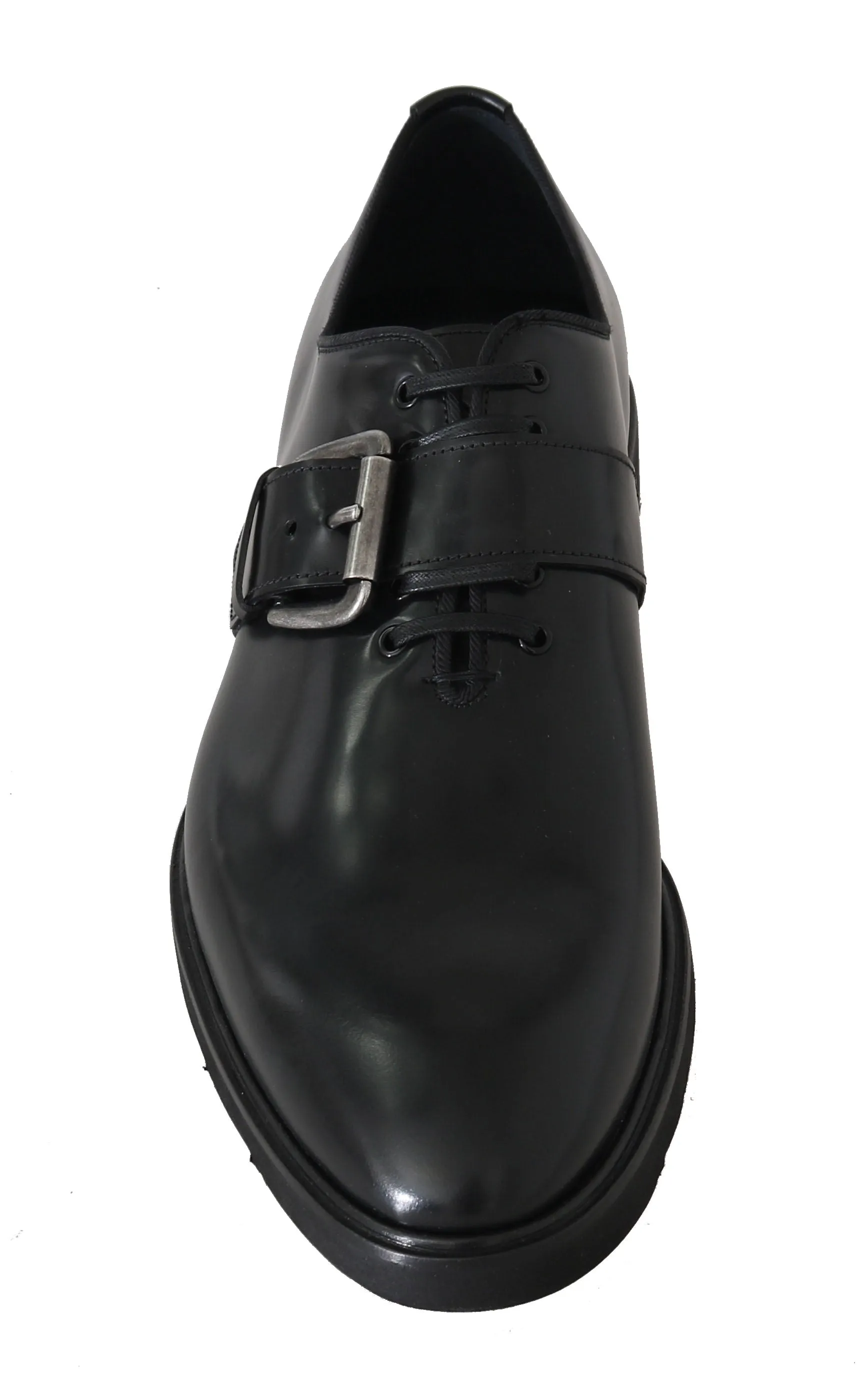 Black Leather Monkstrap Dress Formal Shoes
