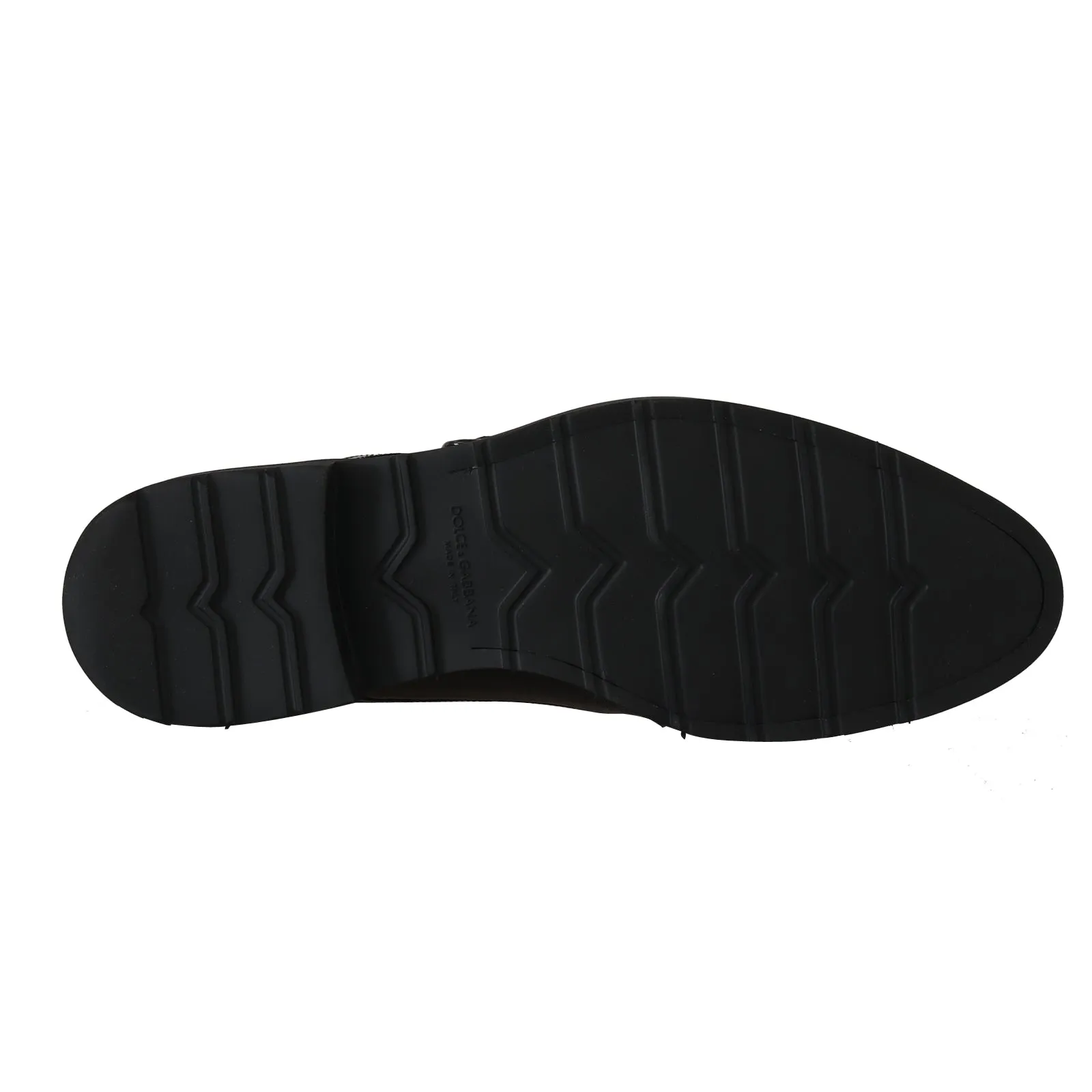 Black Leather Pony Hair Monkstrap Shoes