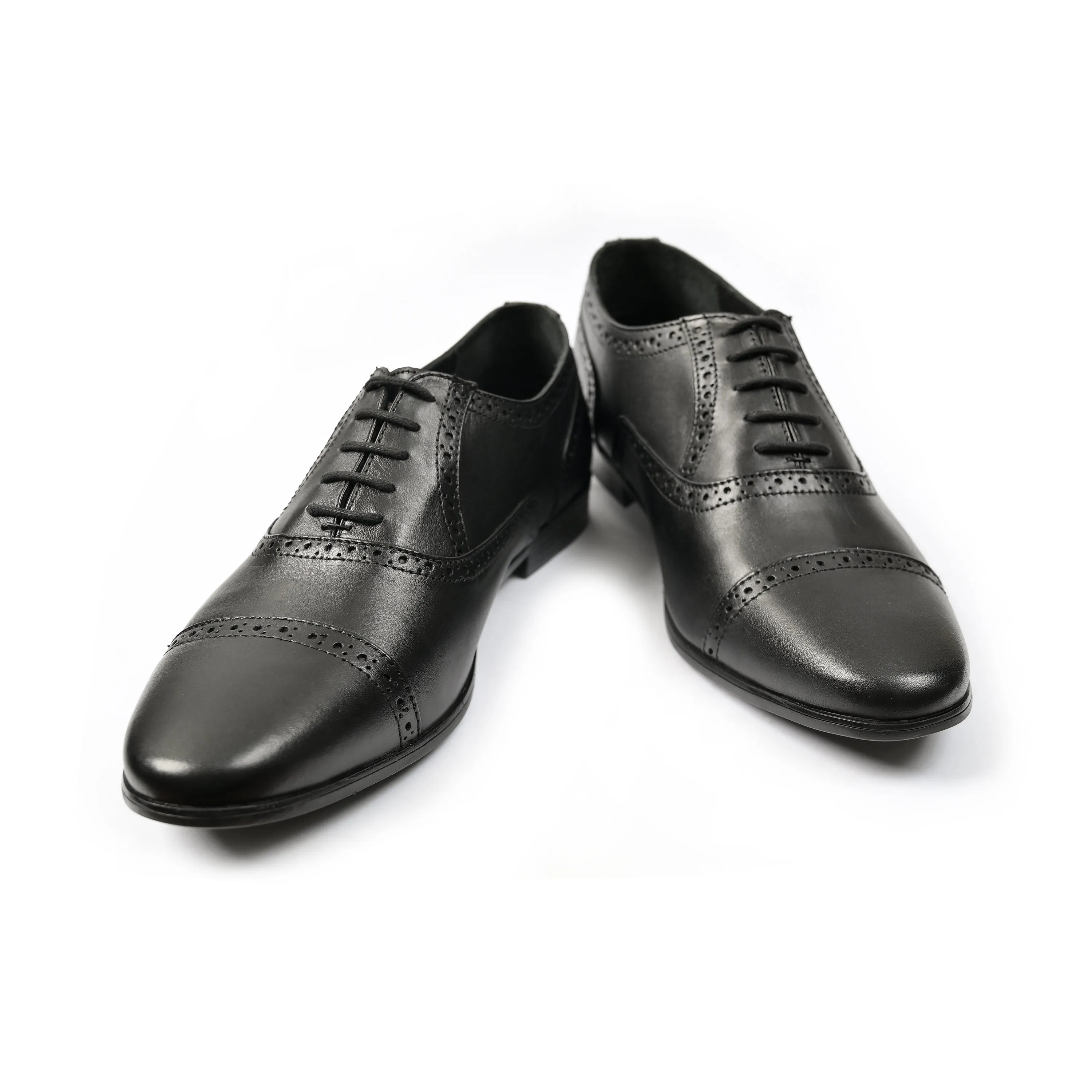 BLACK OXFORD LEATHER SHOES