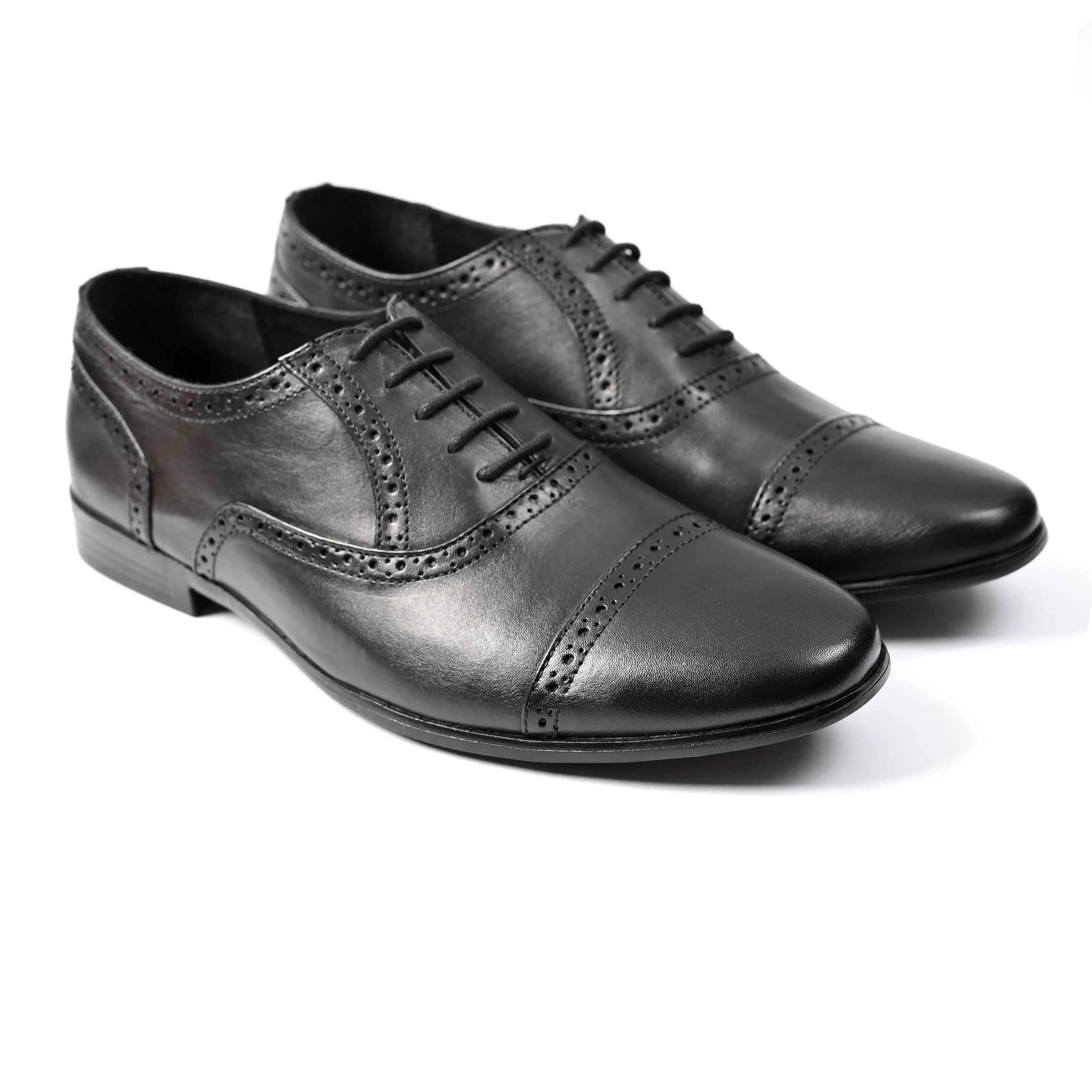 BLACK OXFORD LEATHER SHOES