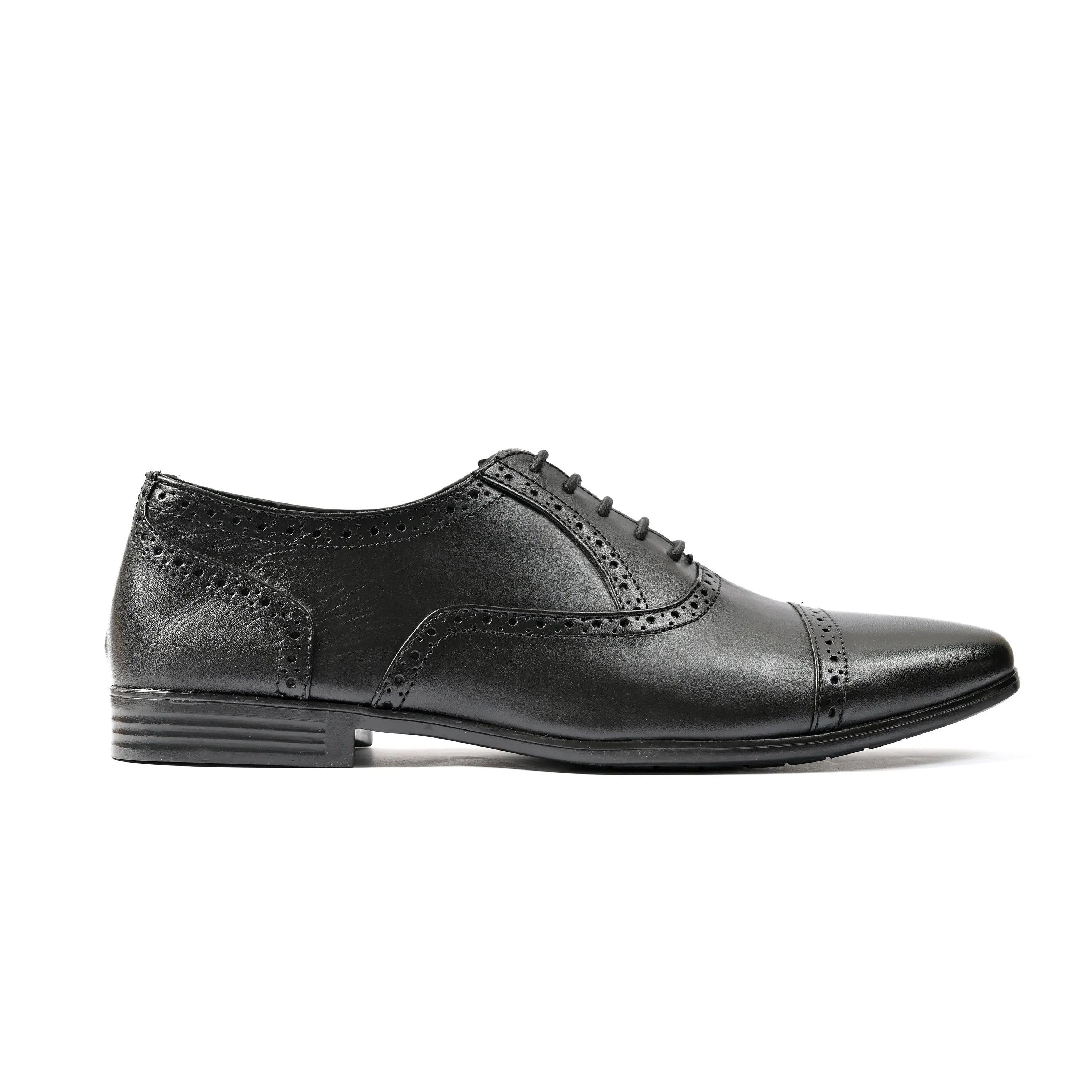 BLACK OXFORD LEATHER SHOES