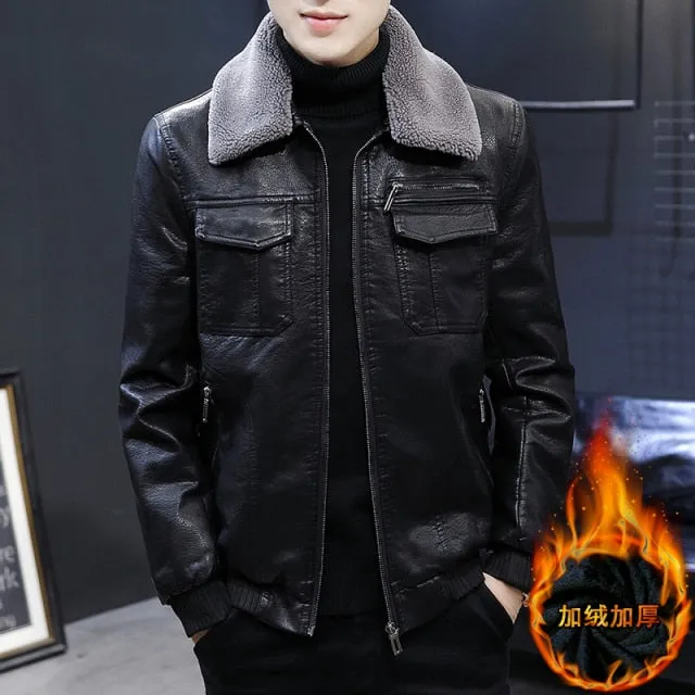 Blouson cuir homme luxe stylé