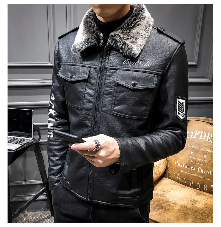 Blouson cuir homme luxe stylé