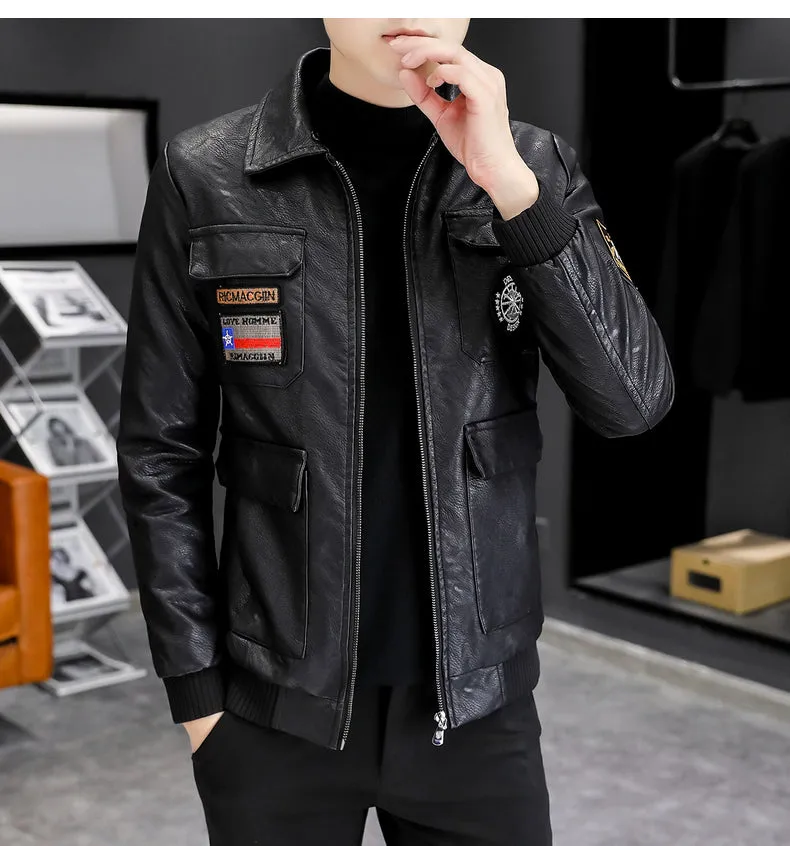 Blouson cuir homme luxe stylé