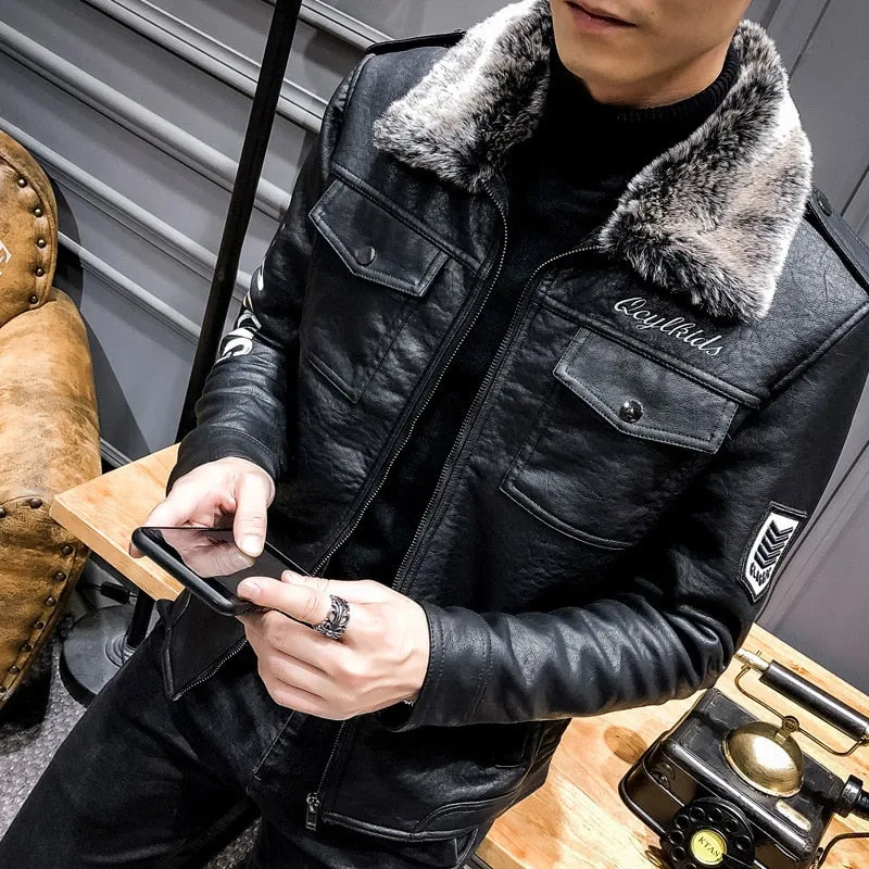 Blouson cuir homme luxe stylé
