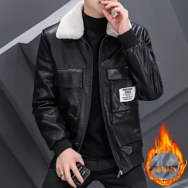 Blouson cuir homme luxe stylé