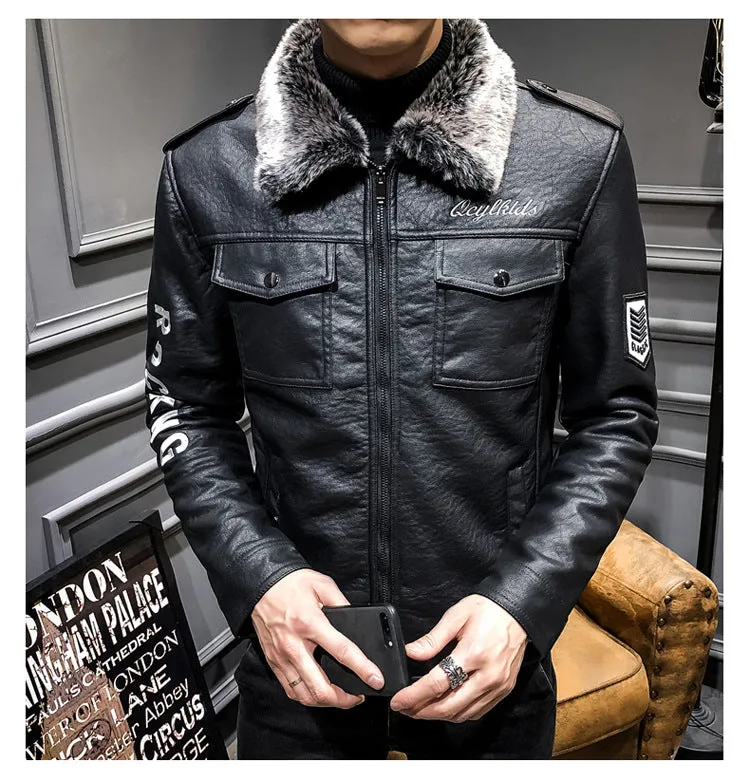 Blouson cuir homme luxe stylé