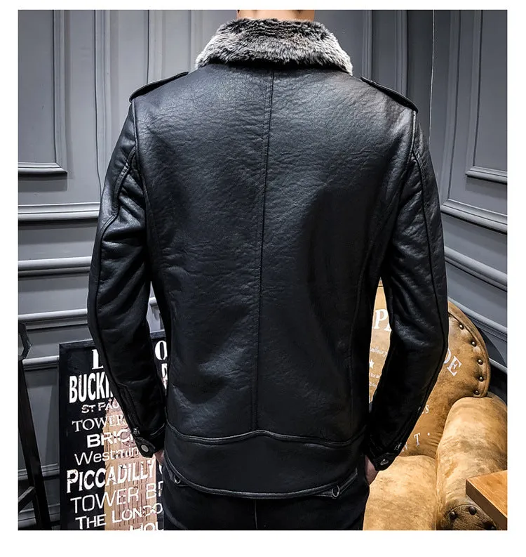 Blouson cuir homme luxe stylé