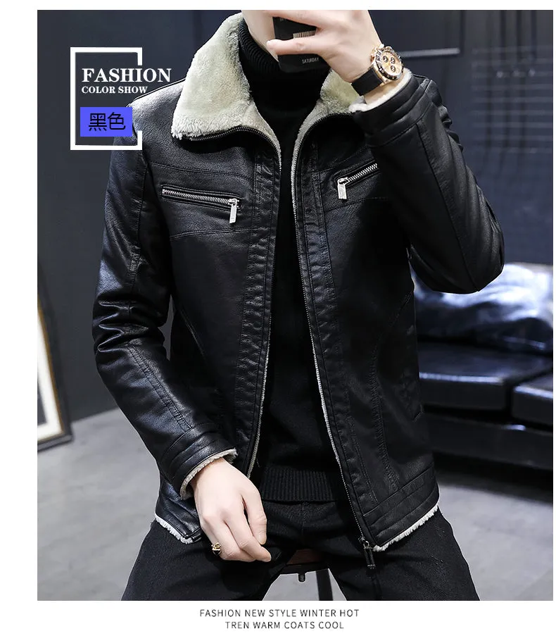 Blouson cuir homme luxe stylé