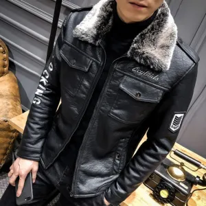 Blouson cuir homme luxe stylé