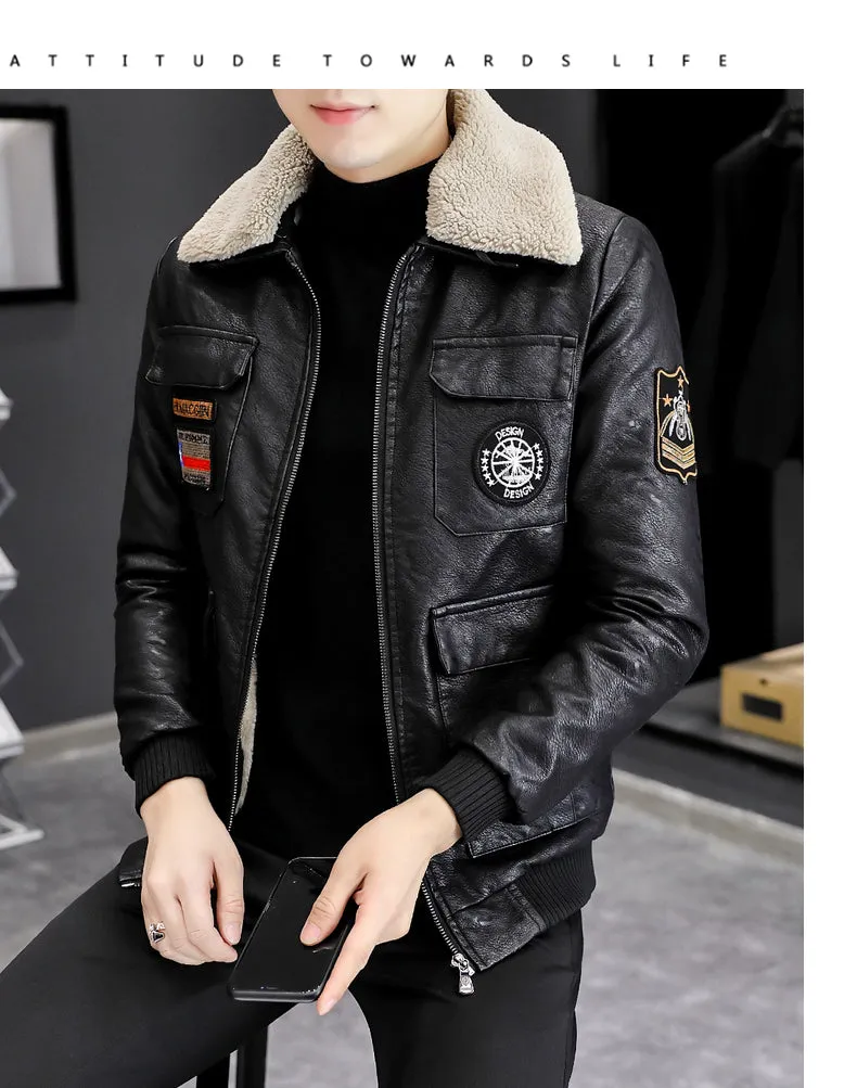 Blouson cuir homme luxe stylé