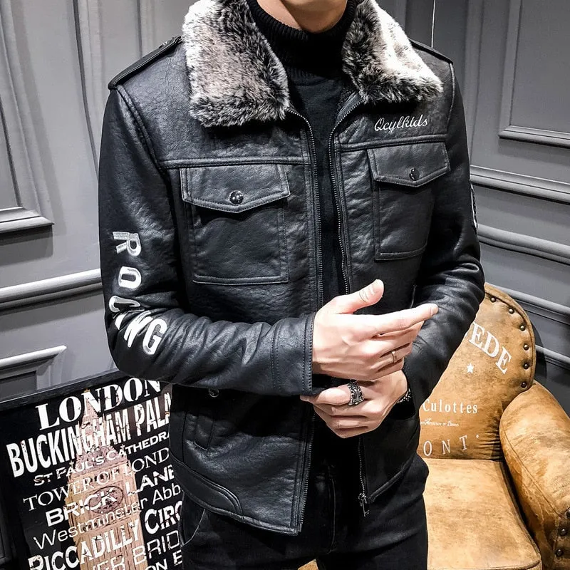 Blouson cuir homme luxe stylé