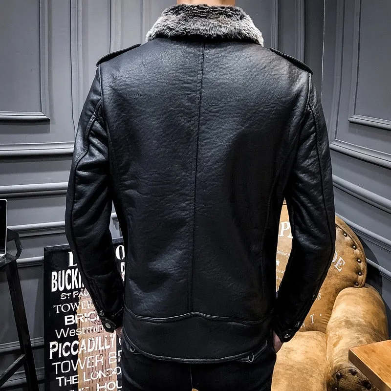 Blouson cuir homme luxe stylé