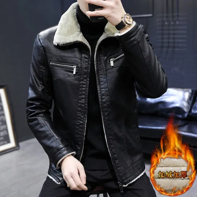 Blouson cuir homme luxe stylé