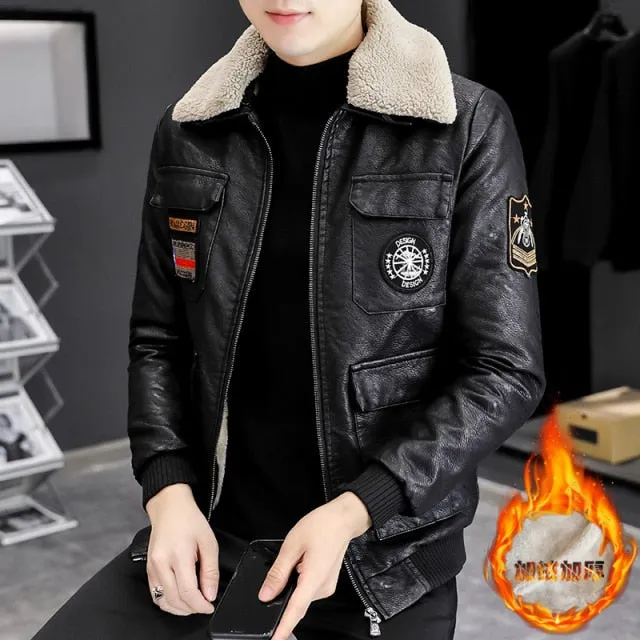 Blouson cuir homme luxe stylé