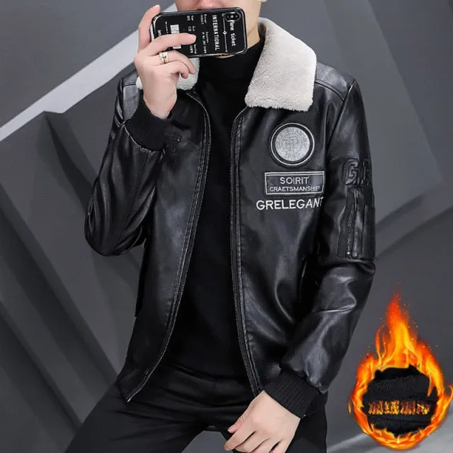 Blouson cuir homme luxe stylé