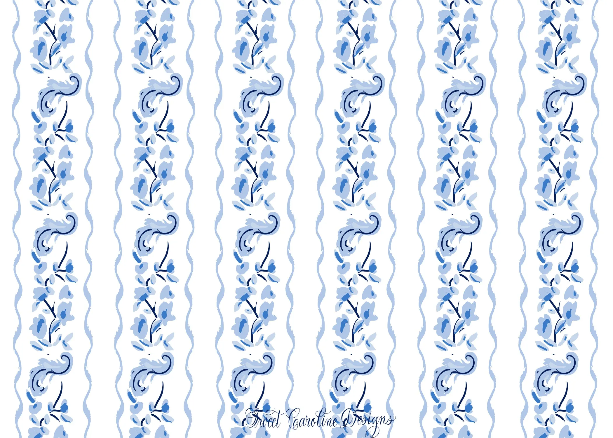 Blue Garden Stationery