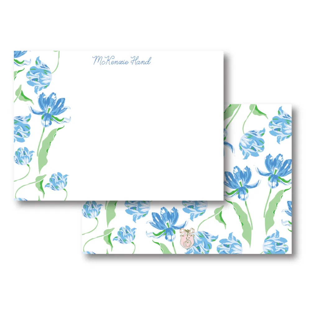 Blue Tulips Stationery
