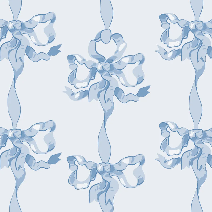 Blue Vintage Bows Calling Card