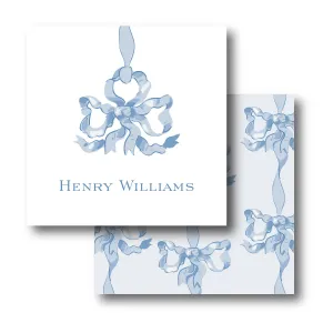Blue Vintage Bows Calling Card