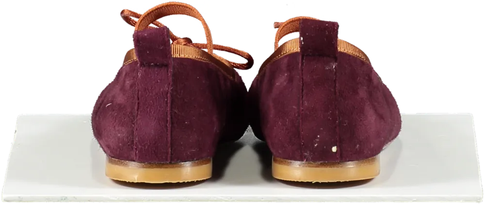 Bonpoint Purple Ballerinas With Elastic Strap UK 9.5 EU 27 👼