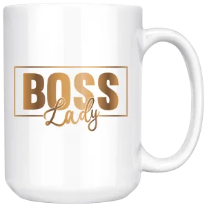 Boss Lady 15 oz. Mug | Gold Motivation | Beverages | Drinkware | Coffee Mug