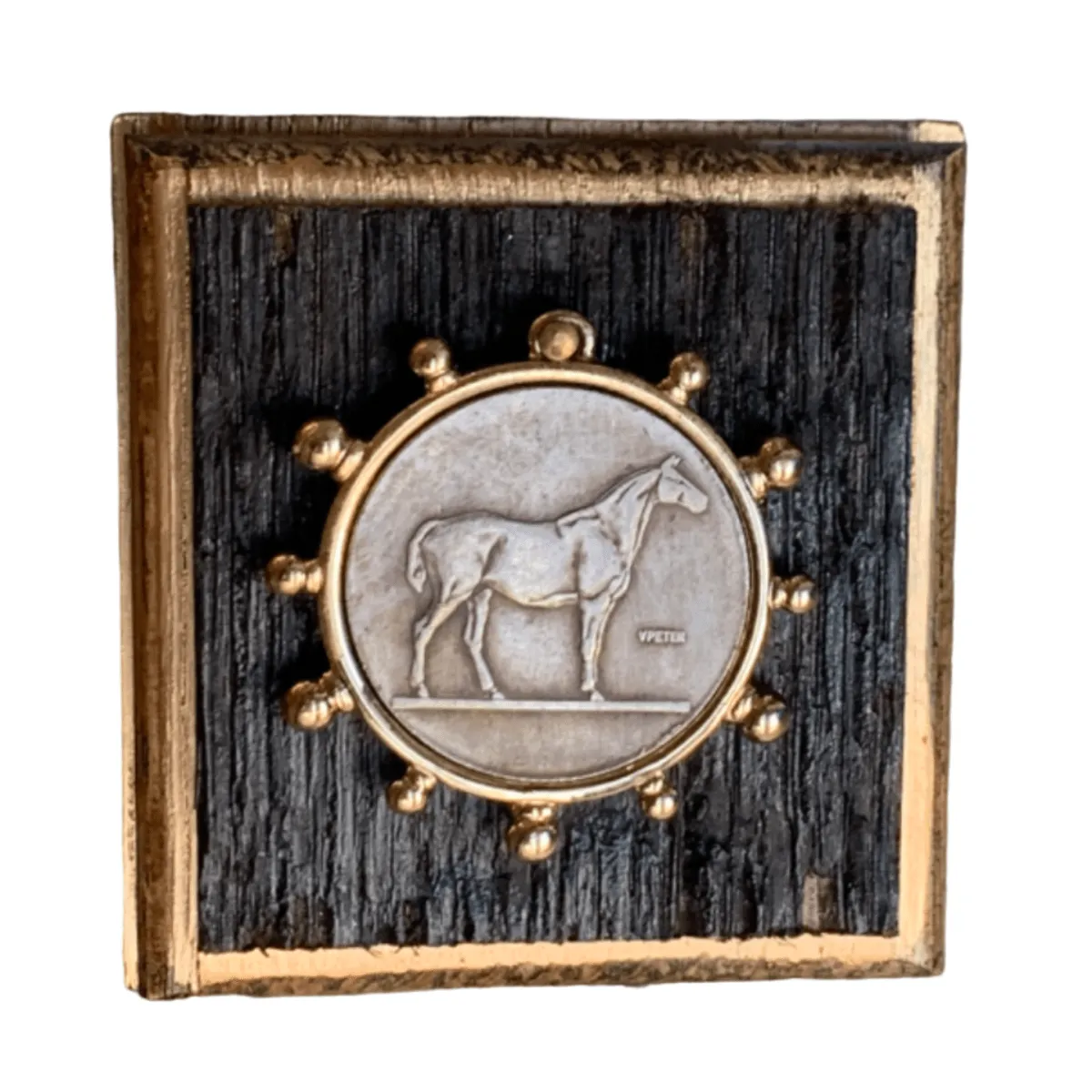 Bourbon Barrel Frame W/ Horse Coin | 2.5" wide