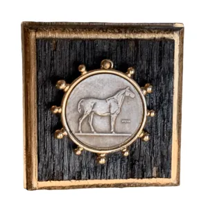 Bourbon Barrel Frame W/ Horse Coin | 2.5" wide