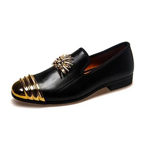 Brand New Luxury Men  Loafer Patchwork Of Genuine Leather And Horsehair Round Toe Slip On Dress Shoes
