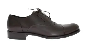 Brown Leather Laceup Dress Formal Shoes