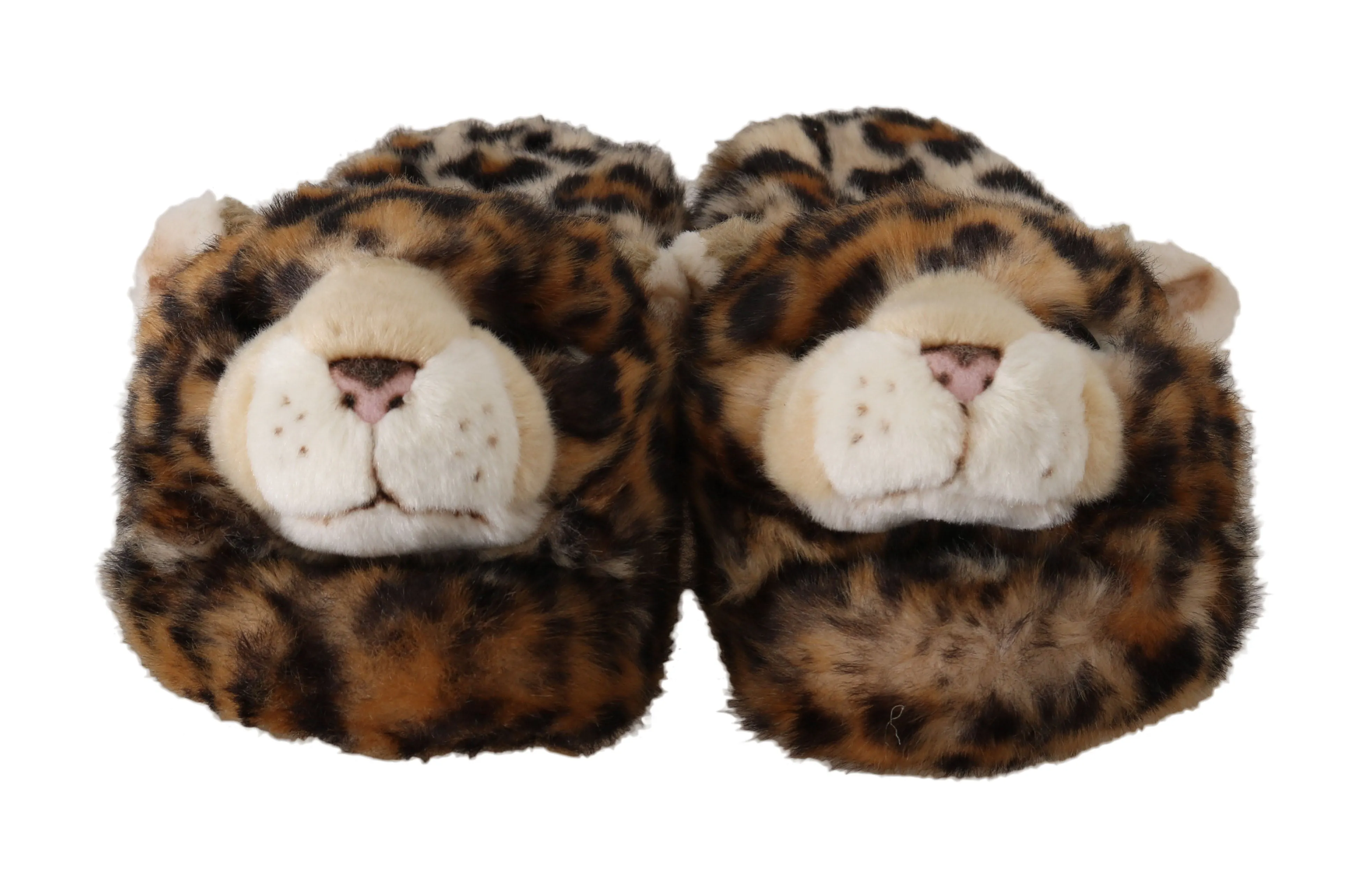 Brown Leopard Flip Flop Flat Slides